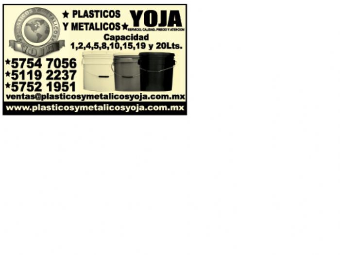 CUBETAS DE PLASTICO